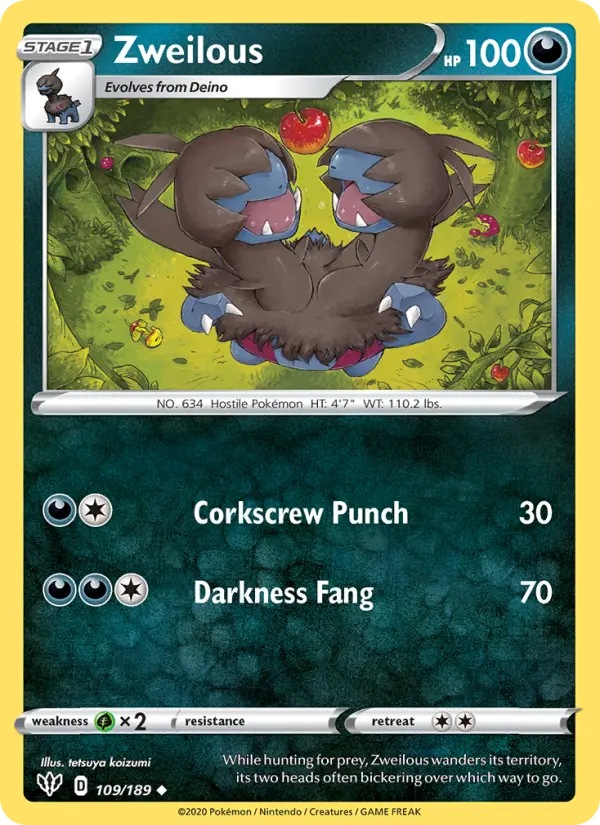 Zweilous 109 — Darkness Ablaze 109, Normal finish