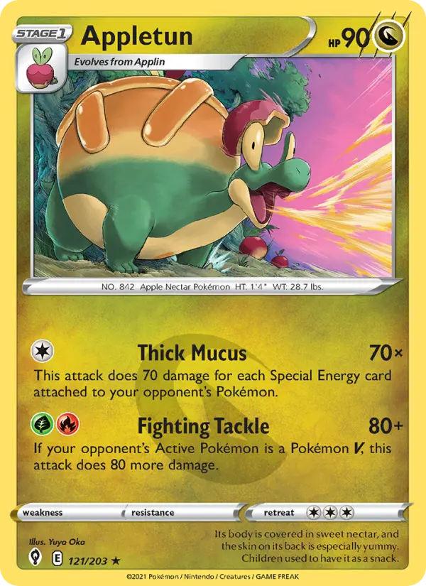 Appletun 121 card from Evolving Skies