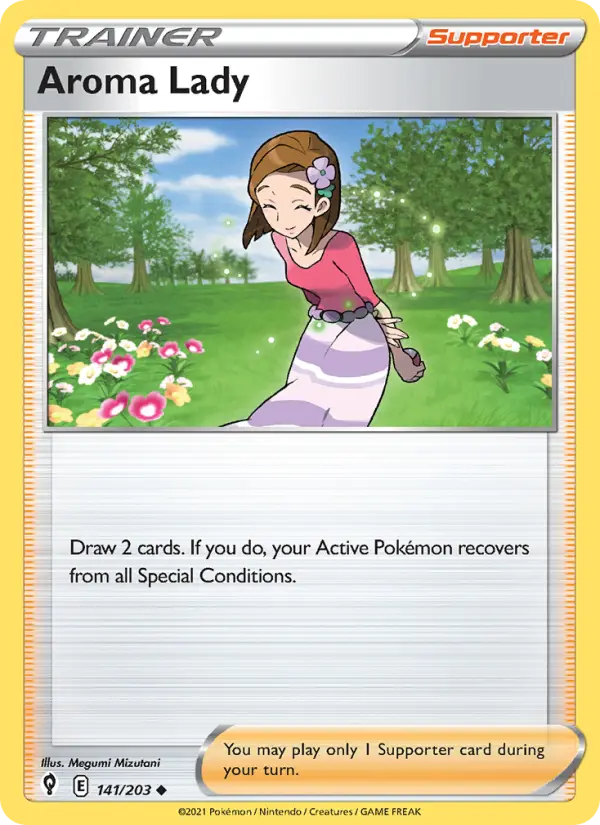 Aroma Lady 141 card from Evolving Skies