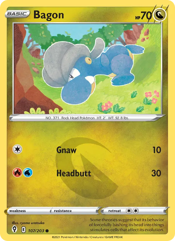 Bagon 107 — Evolving Skies 107, Normal finish