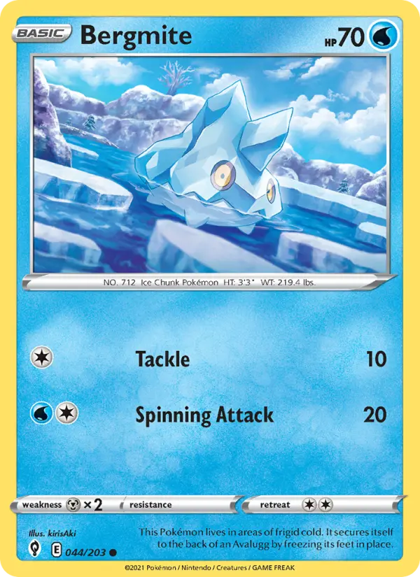 Bergmite 44 card from Evolving Skies