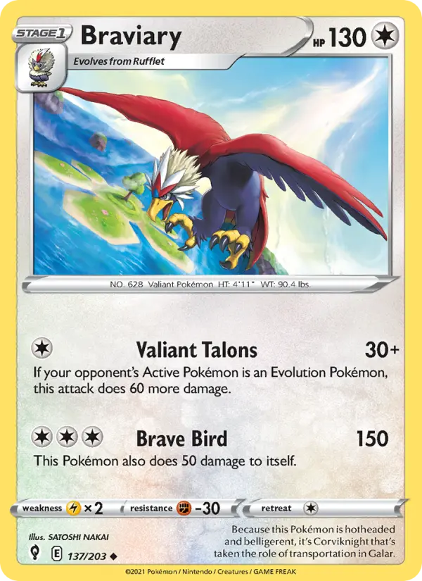 Braviary 137 — Evolving Skies 137, Normal finish