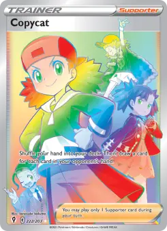 Copycat 222 — shown as an example of the Reverse Holofoil finish