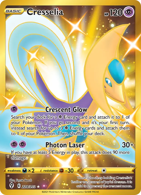 Cresselia 228 card from Evolving Skies