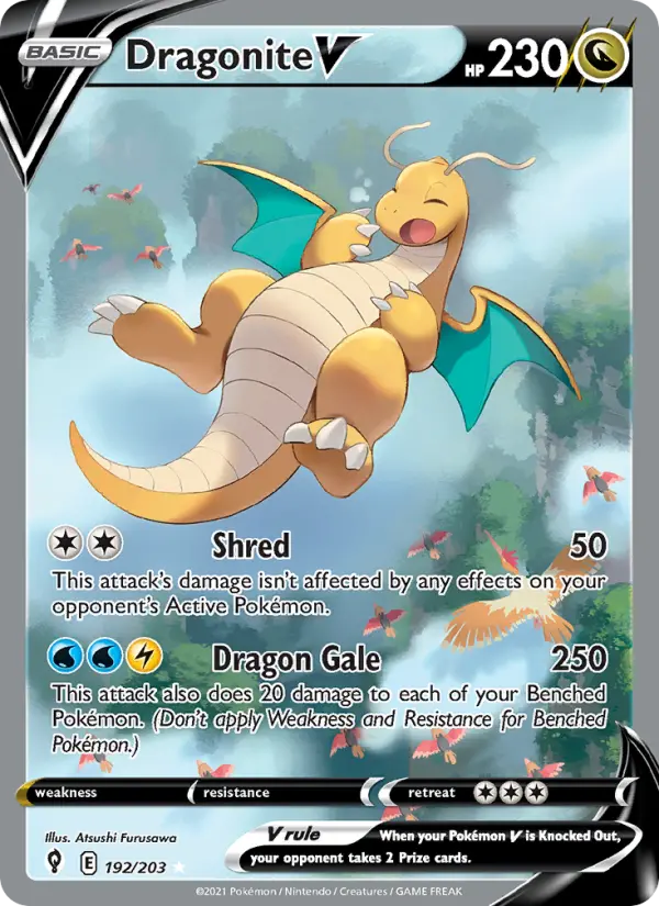 Dragonite V 192 — the most expensive Atsushi Furusawa card