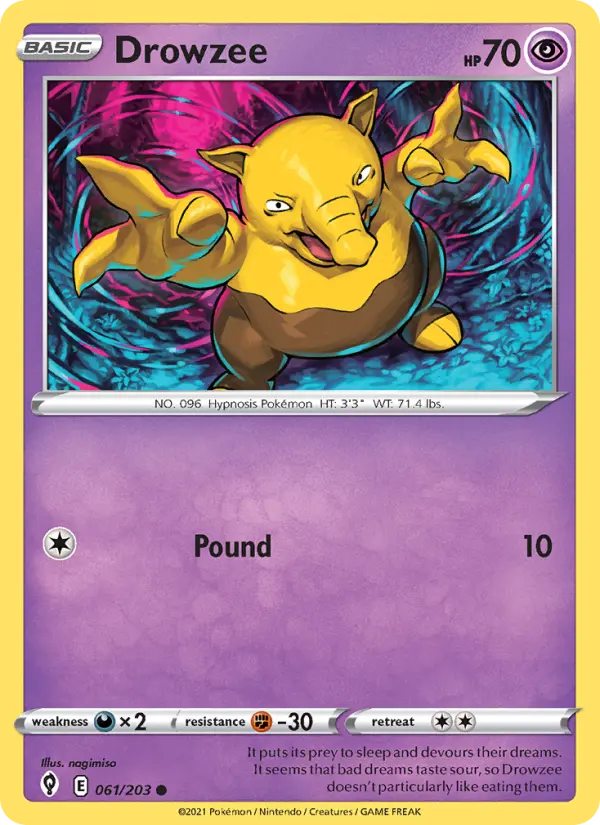Drowzee 61 — Evolving Skies 61, Normal finish