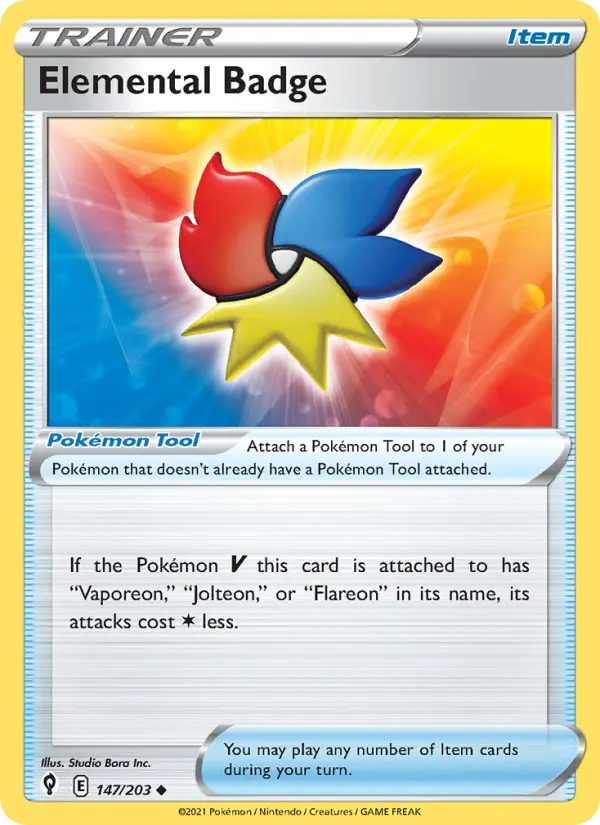 Elemental Badge 147 — Evolving Skies 147, Normal finish