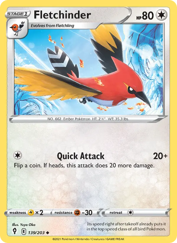 Fletchinder 139 — Evolving Skies 139, Normal finish