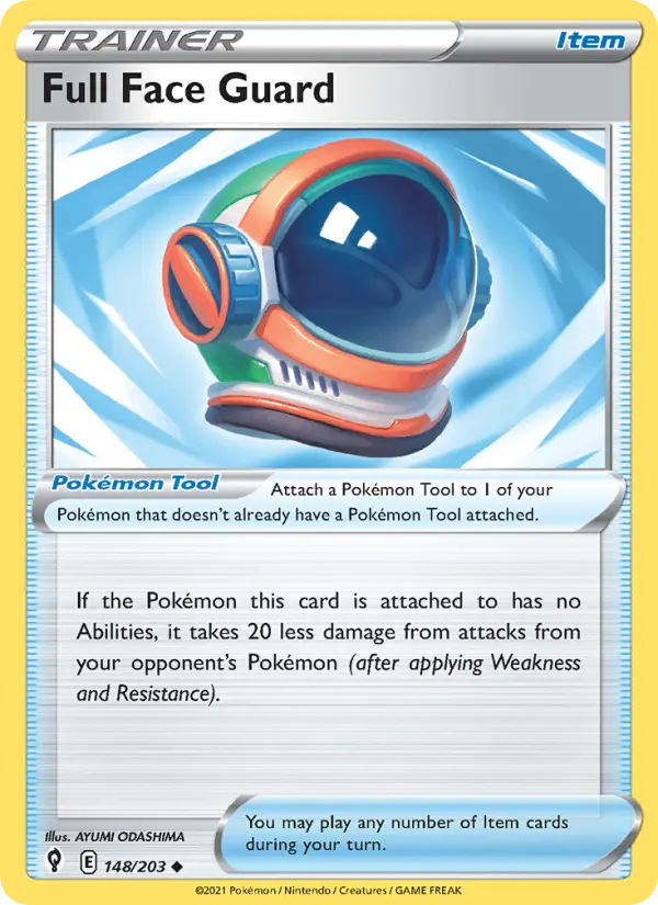 Full Face Guard 148 card from Evolving Skies