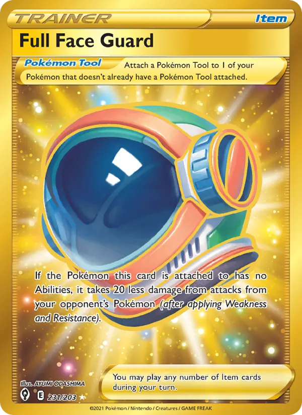 Full Face Guard 231 — Evolving Skies 231, Holofoil finish