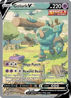 Golurk V 182 — Evolving Skies