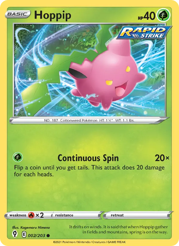Hoppip 2 card from Evolving Skies