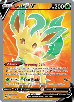 Leafeon V 166 — Evolving Skies