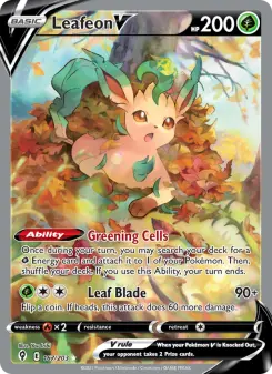 Leafeon V 167 — Evolving Skies