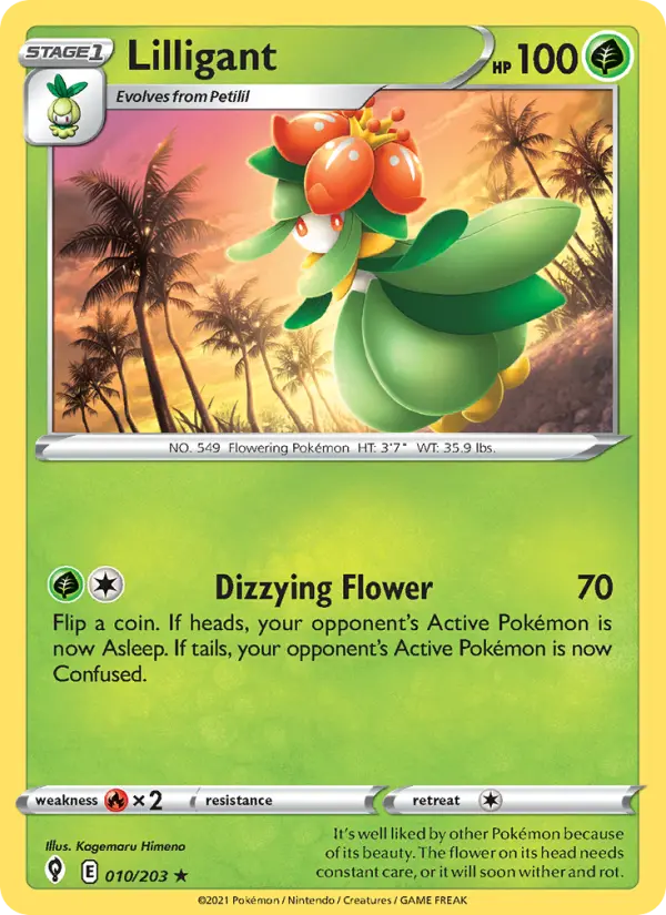Lilligant 10 card from Evolving Skies