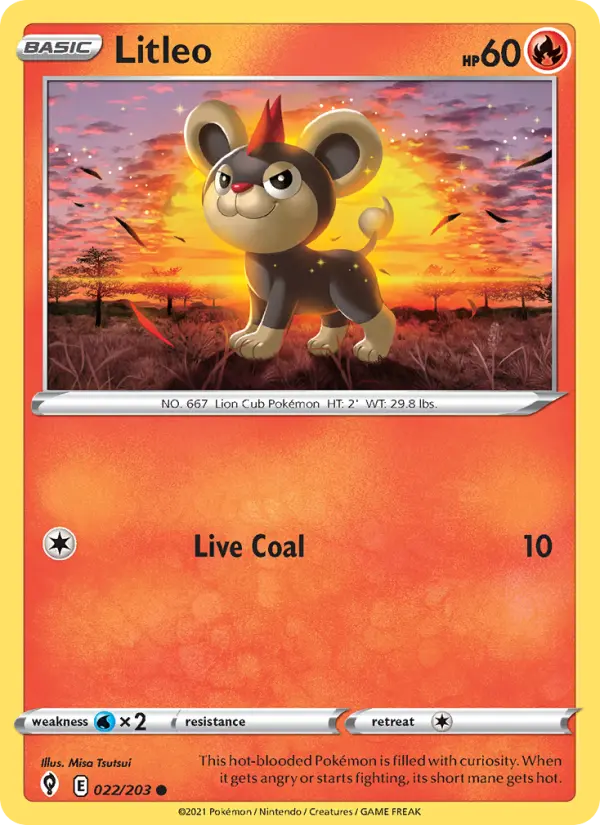 Litleo 22 — Evolving Skies 22, Normal finish