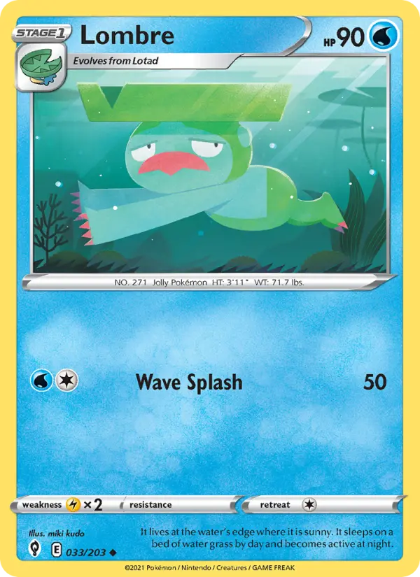 Lombre 33 card from Evolving Skies