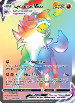 Lycanroc VMAX 213 — Evolving Skies