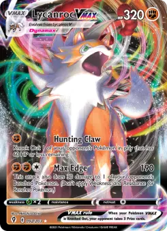 Lycanroc VMAX — Evolving Skies #92