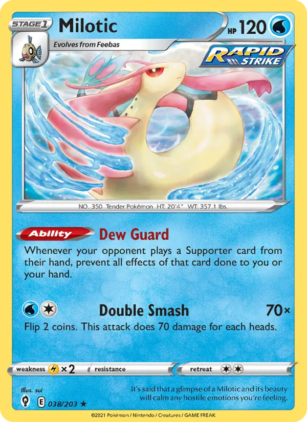 Milotic 38 — Evolving Skies 38, Normal finish