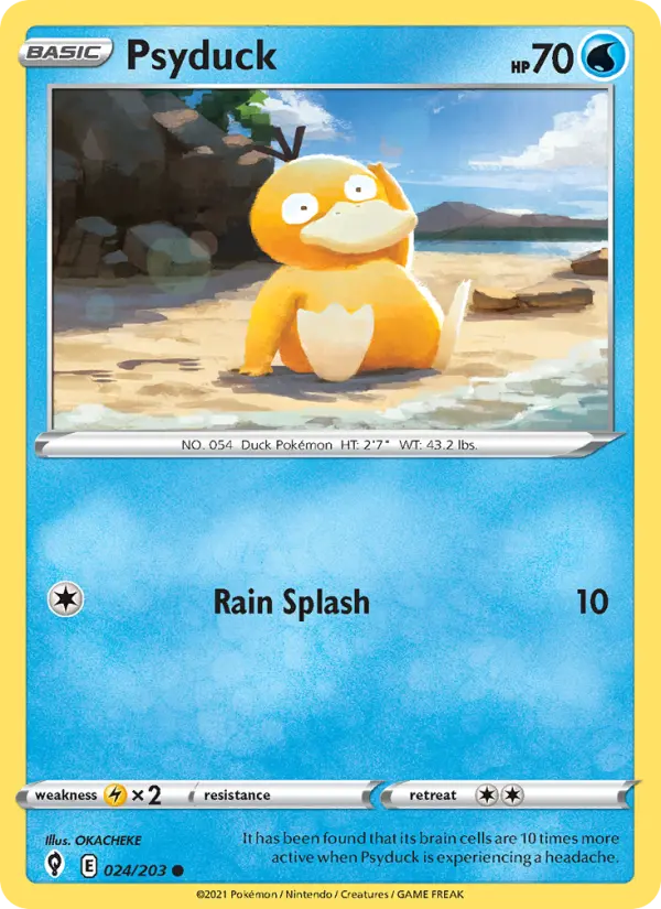 Psyduck 24 — Evolving Skies 24, Normal finish