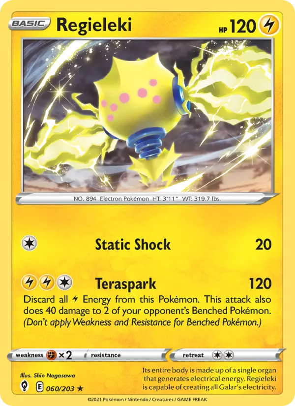 Regieleki 60 card from Evolving Skies