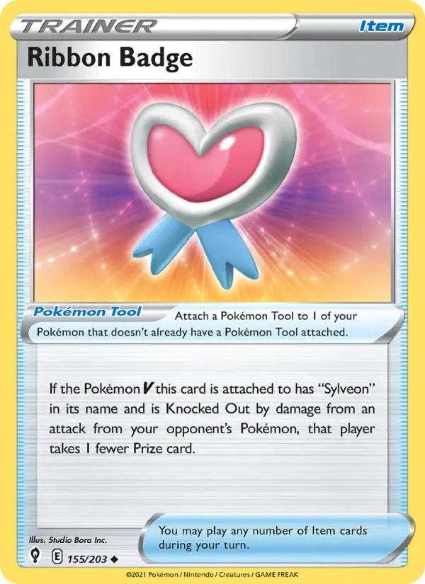 Ribbon Badge 155 — Evolving Skies 155, Normal finish