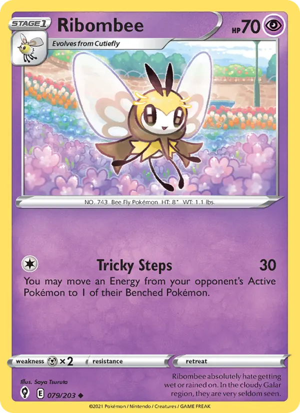 Ribombee 79 card from Evolving Skies