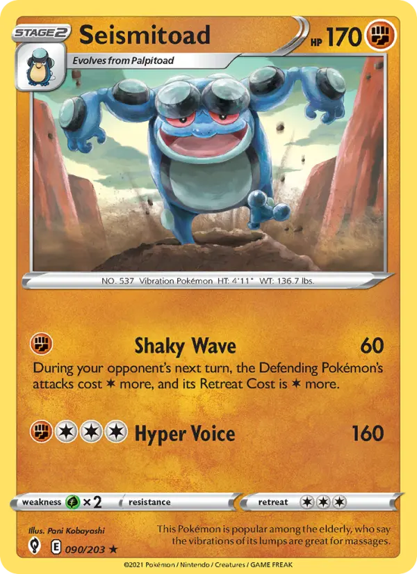 Seismitoad 90 — Evolving Skies 90, Normal finish