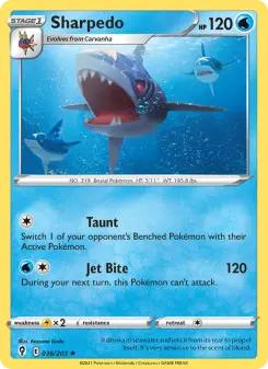 Sharpedo — Evolving Skies #36