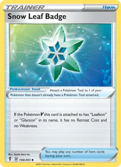 Snow Leaf Badge 159 — Evolving Skies