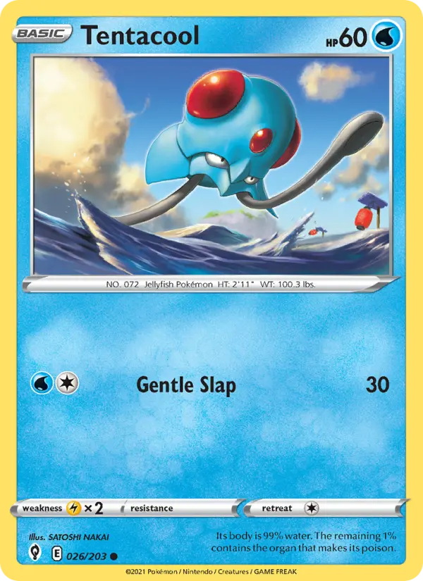 Tentacool 26 card from Evolving Skies