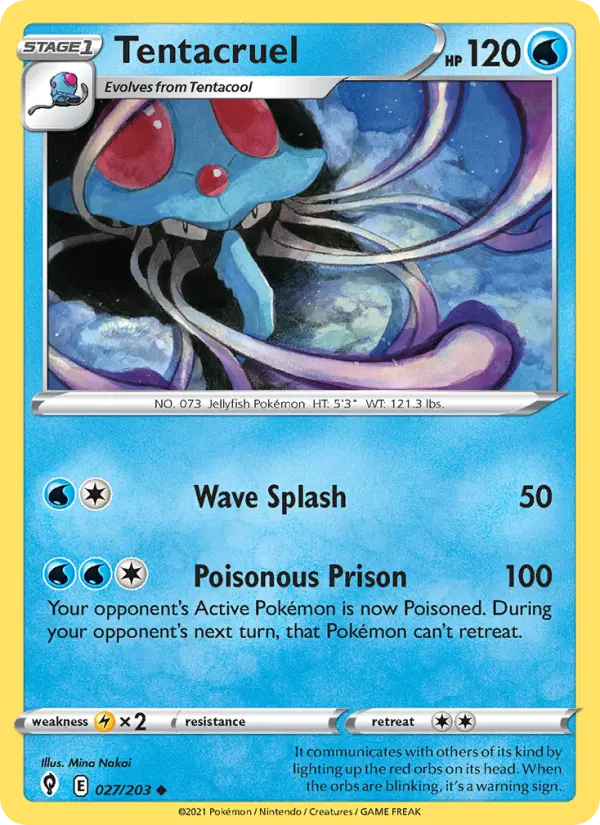 Tentacruel 27 — Evolving Skies 27, Normal finish