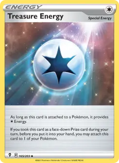 Treasure Energy 165 — shown as an example of the Reverse Holofoil finish
