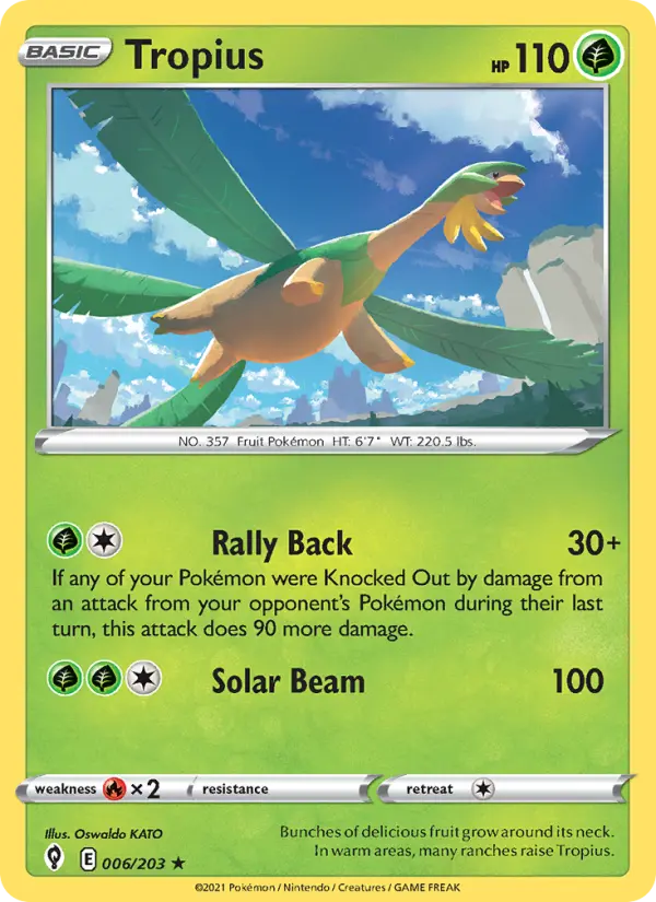 Tropius 6 — Evolving Skies 6, Normal finish