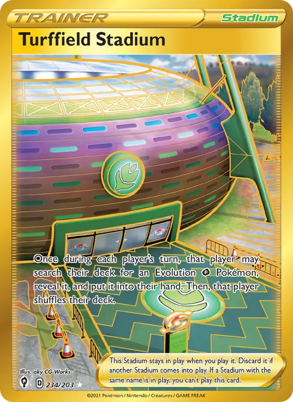 Turffield Stadium 234 — Evolving Skies 234, Holofoil finish