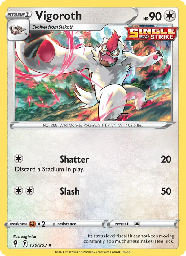Vigoroth 130 — Evolving Skies 130, Normal finish