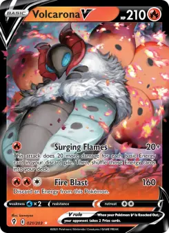 Volcarona V 21 — Evolving Skies