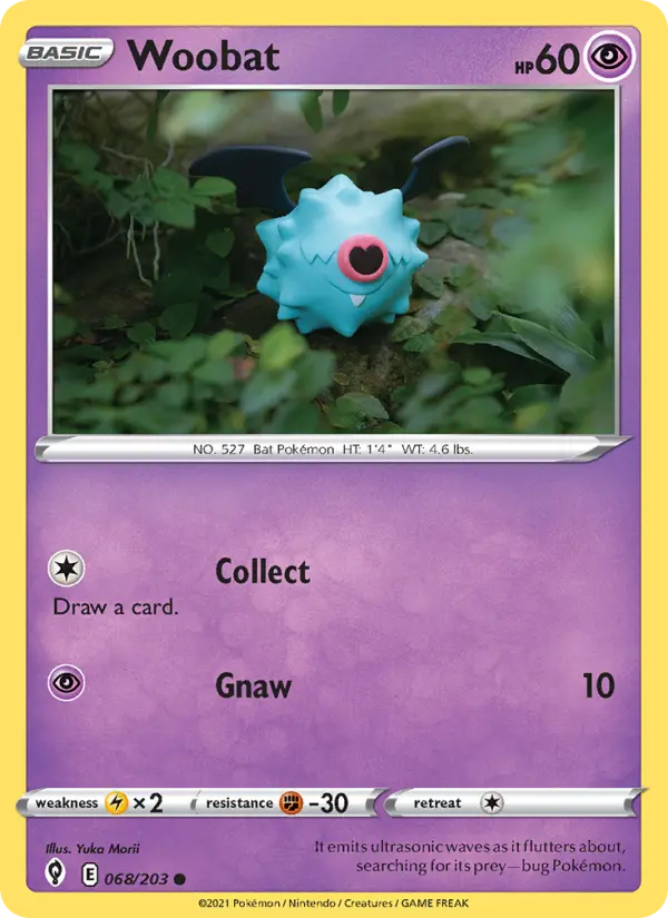 Woobat 68 — Evolving Skies 68, Normal finish