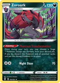 Zoroark 103 — Evolving Skies