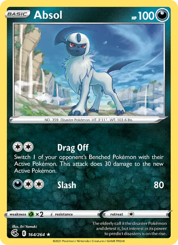 Absol 164 card from Fusion Strike