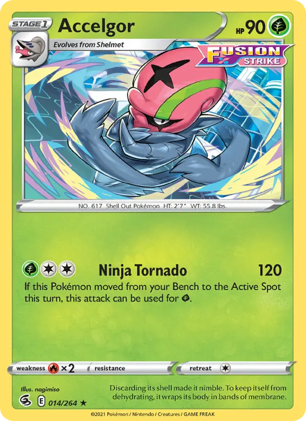Accelgor 14 card from Fusion Strike