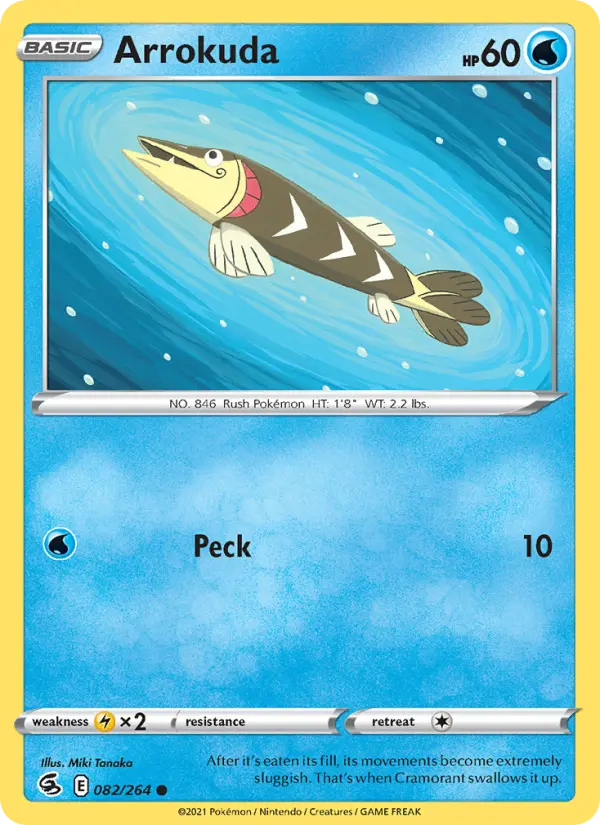 Arrokuda 82 card from Fusion Strike