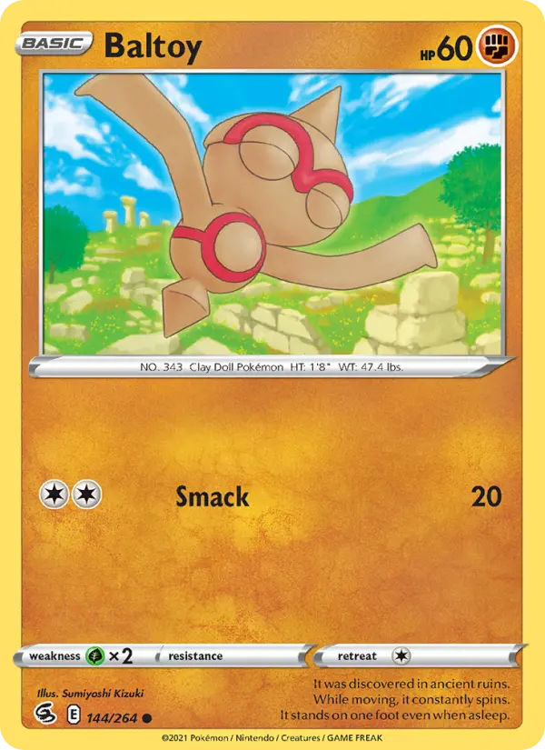 Baltoy 144 card from Fusion Strike