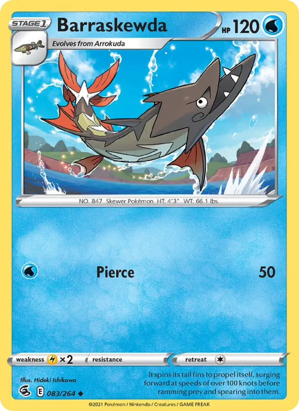 Barraskewda 83 card from Fusion Strike