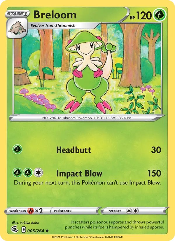 Breloom 5 card from Fusion Strike