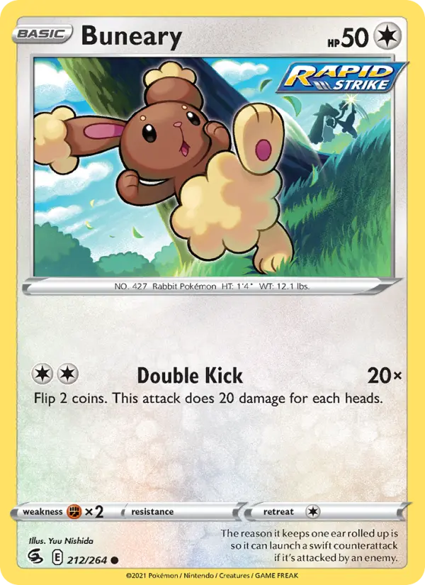 Buneary 212 — Fusion Strike 212, Normal finish