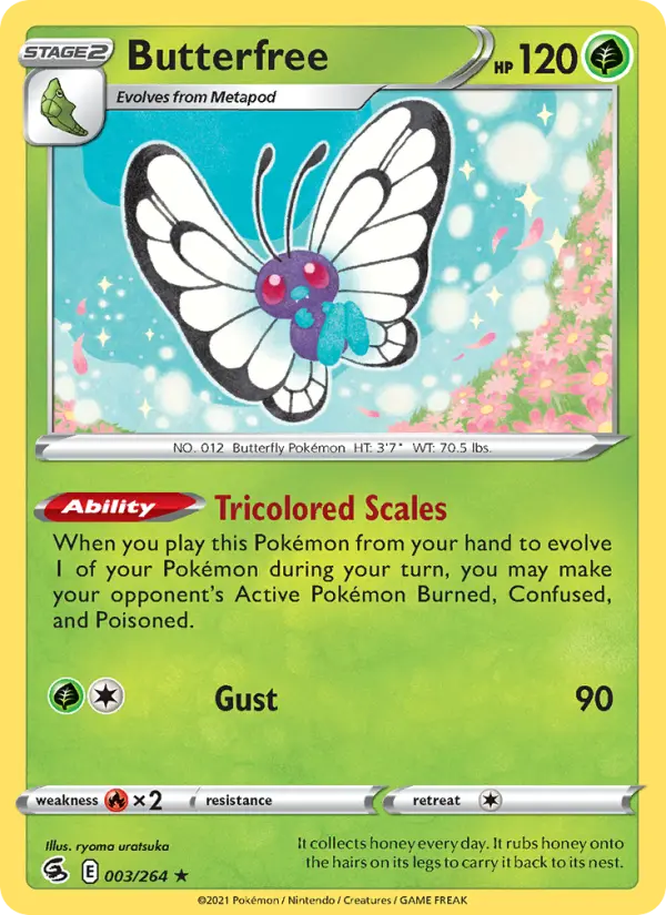 Butterfree 3 card from Fusion Strike