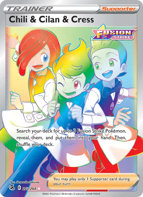 Chili & Cilan & Cress 273 card from Fusion Strike