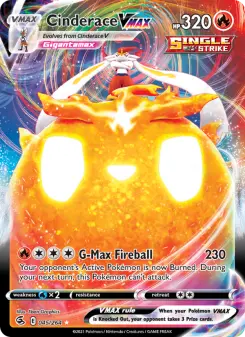 Cinderace VMAX 45 — Fusion Strike